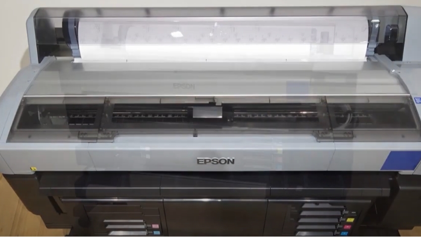 Running Print Head Maintenance on Epson SureColor F6470 Sublimation Printer
