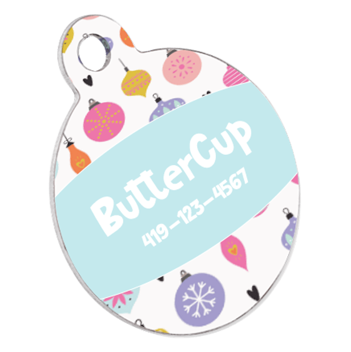 customized holiday pet tag